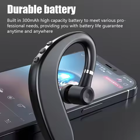 S109 Single Ear Wearing Wireless Bluetooth Headset For Business Driving Sports HIFI Ambient Noise Ca