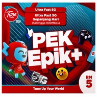 Tune Talk 5G High Speed Sim Card - 350GB Unlimited Data, Self Registration, 5G Network