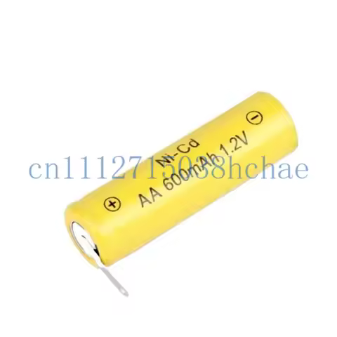 New Ni-CD 1.2V AA Rechargeable Battery 600mAh Batteries Welding Solder Tabs for Philips Electric Sha