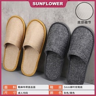 Linen Disposable Slippers Guest Slippers Hotel Travel Slippers