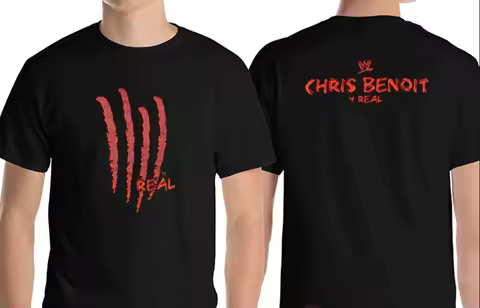 Chris Benoit 4 Real 2 Sided T-shirt Harajuku