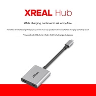 XREAL Hub อะแดปเตอร์สำหรับชาร์จ USB-C 2IN1 120Hzอะแดปเตอร์ชาร์จเร็วอะแดปเตอร์วิดีโอพกพาสำหรับ XREAL