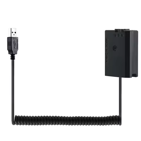2X USB Charging Cable NP-FW50 Dummy Battery Spring Wire For Sony A7 A7R A7S A7II A7S2 A7M2 A7R2 A650