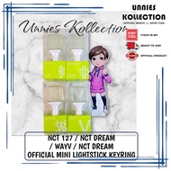 NCT 127 / NCT DREAM / WAYV / NCT WISH OFFICIAL MINI LIGHTSTICK KEYRING