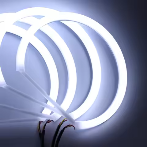 LED Cotton Light Angel Eye Daytime Running Light Car Decorative Light For BMW3 5 7 Series E36 E38 E3