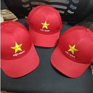 Vietnam red hat with yellow star