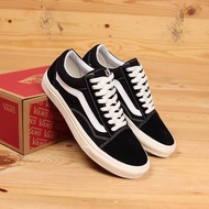 SEPATU SNEAKERS VANS OLD SKOOL OG BLACK WHITE PREMIUM ORIGINAL / SEPATU VANS OLD SCHOOL OG PRIA PREM