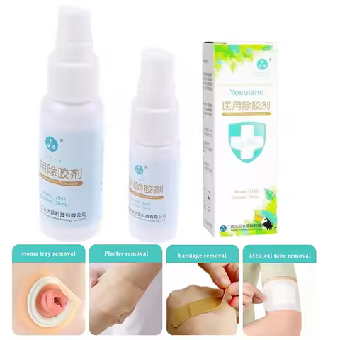 15ml/30ml Colostomy Adhesive Wipe-Off Spray Ostomy Adhesive Stripping Spray Medical Adhesive Remover