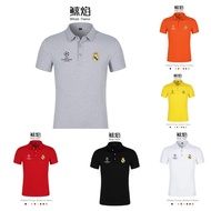 Men's Polo Shirt Shirt Men's Lapel Polo Casual Men's T-Shirt Men's Polo Shirt Short-Sleeved Polo Royal Madrid Lapel Polo Sports Top