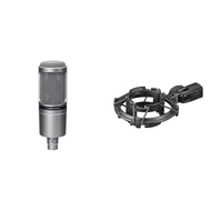 Audio-Technica Condenser Microphone AT2020GM Gun Metallic & Audio-Technica Shock Mount AT8458a