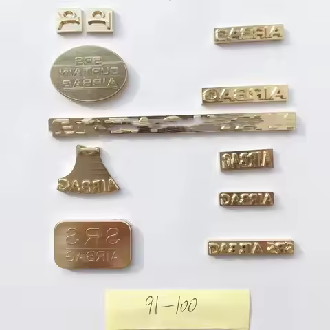 D94-D112 SRS Airbag Brass Mould Car Upholstery Logo Embossed Price For One Piece Only