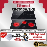 【Free Install】Rinnai | RB-7013H-CB | RB-7012E-CB | 3-zone Electric Hob | Induction Hob | Ceramic Hob