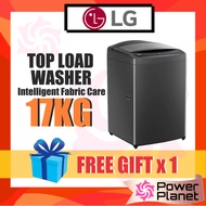 [FREE GIFT] LG 17kg Top Load Washer with Intelligent Fabric Care TV2517SV3B ( TurboDrum ) Mesin Basu