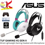 ASUS TUF GAMING H1 GEN II WIRED GAMING HEADSET WITH VIRTUAL 7.1 SURROUND SOUND- BLACK A302 / HATSUNE