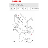 ORIGINAL YAMAHA XABRE RIGHT AND LEFT HANDLEBAR HANDGRIP 1CK-F6240-01 20P-F6241-00