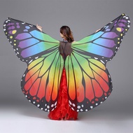Christmas Rainbow Butterfly 360 Degrees Colorful Butterfly Belly Dance Butterfly Wings Colorful Butt
