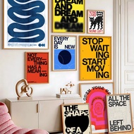 Wall Art Print Art Frame Aesthetic Wooden Frame Large Size A3 A2 A1 A0 Motivational Typography XA05