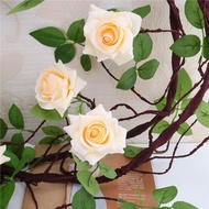 High quality rose vines 1m7 long fake vines for interior balcony decoration