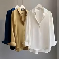 KEMEJA Women's Plain Shirt BIG Size SML XL XXL XXXL XXXXL 4XL 2XL 3XL 5XL 2L 3L 4L HEMCLO Shirt