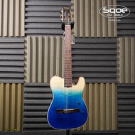 Sqoe Nylon Silent Guitar - SEGD900 (Quilted Maple)