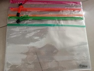 Zipper Bag 2 Sap B4 - Map Jaring - Map Plastik Resleting
