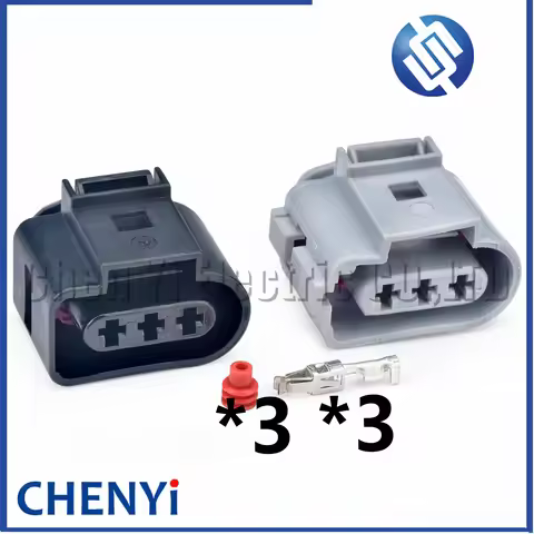 3 Pin 3.5 mm Automotive Fog Lamp Light Socket Crankshaft Sensor Plug 1J0973723G 1J0 973 723G 1J09737