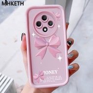 MHKEID Case For OPPO Reno 12F 4G 12F 5G F27 5G Pink Bowknot Phone