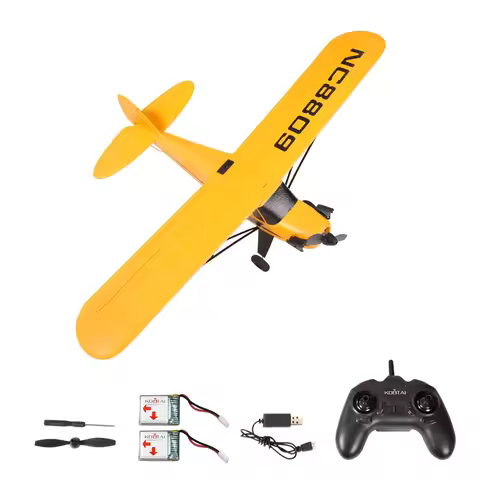 Kootai A505 Scale J3-Cub RTF EPP 3CH RC Airplane 3D 6G System 505mm Wingspan For Beginners