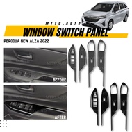 MTTO Perodua New Alza 2022 Interior Door Window Switch Panel Cover Accessories Multiple Choice