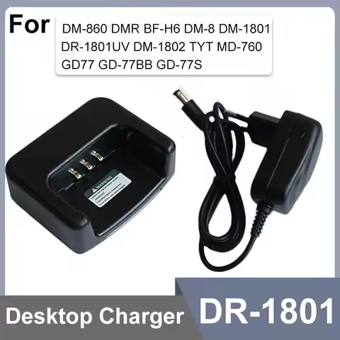 Baofeng DR-1801 Battery USB C Charger Cable Original Car Charger For DM-1801UV DM-860 TYT DM-760 GD-