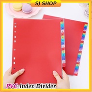 PVC Index Divider | PP Index Divider | Plastic Index Divider | 5tabs 10tabs 12tabs 11 HOLES SUITABLE