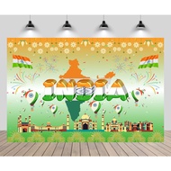 5x3ft India Day Photography Backdrop Indian National Flag India Traditional Symbol 15th August Indep