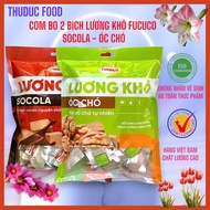 Combo 2 bịch lương khô FUCUCO (400gr/1 BỊCH) hương vị SOCOLA - ÓC CHÓ