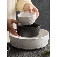 陶瓷米飯碗家用小碗日式泡面碗大號湯碗酸菜魚湯盆加厚面碗高級感