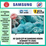 (TNG REBATE) SAMSUNG QLED 65" SMART TV I QA-65Q7FAAKXXM
