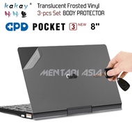 Body Protector GPD Pocket 3 8" - KAKAY 3-pcs Premium MATTE Vinyl