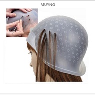 (JQ)Silicone Hair Dye Cap, Hair Dye Artifact, Reusable Hair Dye Headband, Hair Dye Cap, Hair Salon H
