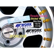 Rim Sticker Work S1 Sticker Work Meister 1set(4pc)work s1 sticker wheel work s1/Sport Rim Sticker S1