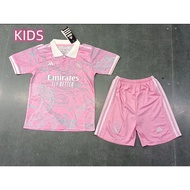 Kids Football Jersey 23/24 Real Madrid Pink Dragon Jersey Kids Football Shirt Sports Jersey