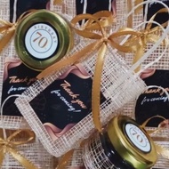 Coffee Souvenirs for Birthdays and Weddings (10 pcs) Robusta Coffee Beans in a Jar - Free Tag
