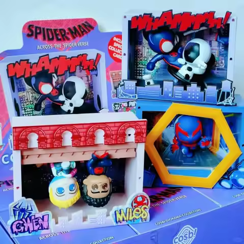 Hot toys Spiderman Across The Spider-Verse Cosbi Blind Box Collection Mini Figures Model Garage Kit 