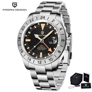 2024 New PAGANI DESIGN GMT Men Automatic Mechanical Watch Classic Retro Watch Stainless Steel 200m W