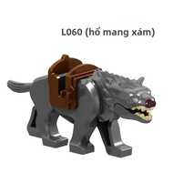 Bộ Khối Xây Dựng Động Vật Cổ Điển-Quay Nai Sừng Tấm Sói Heo Rừng Tự Làm Gạch Đồ Chơi Sáng Tạo Cho Tr