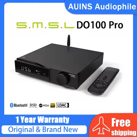 SMSL DO100 Pro Hi-Res MQA DAC Dual ES9039Q2M Decoder Bluetooth5.1 DSD512 OPA1612 HDMI-ARC LDAC 24bit