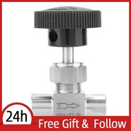 Supergoodsales Stainless Steel BSPP Female Thread Straight Needle Valve for Water Gas Oil Transmissi