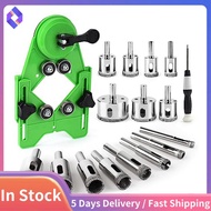 Hole Saw Kit 17PCS Drill Bits Sets with Double Suction Cups Guide Jig Fixture From 4mm-83mm Hollow D