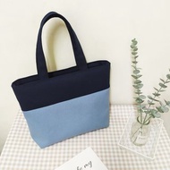 天空系列托特包/手提袋/帆布肩背包/A4適用/煙灰藍/預購中