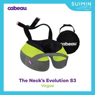Cabeau หมอนรองคอ มีสายรัดเพื่อกระชับ รุ่น Evolution S3 Vegas Travel Pillow DK Gray/Neon Yellow