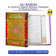 Al Quran Besar Al-Karim Dilengkapi Dengan Tajwid Warna Alquran Terjemah Dan Transliterasi Ukuran Bes