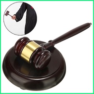 Wooden Handcrafted Wood Gavel Sound Block for Lawyer Judge Auction Durable Judge's Gavel